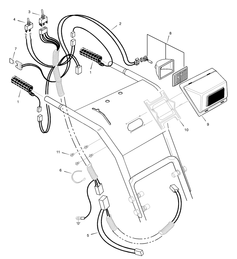 Wiring Diagram and Parts List for 633129X5A 2003 Briggs and Stratton Snow Blower
